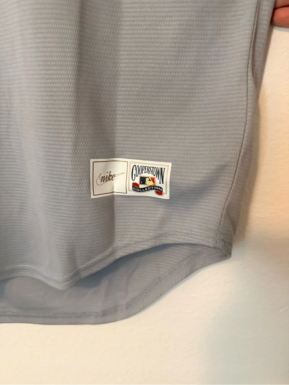 Nike Gray Pirates Baseball Jersey with Black & Gold Trim